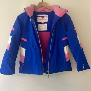 Obermeyer Girls Blue Winter Ski Coat size 8